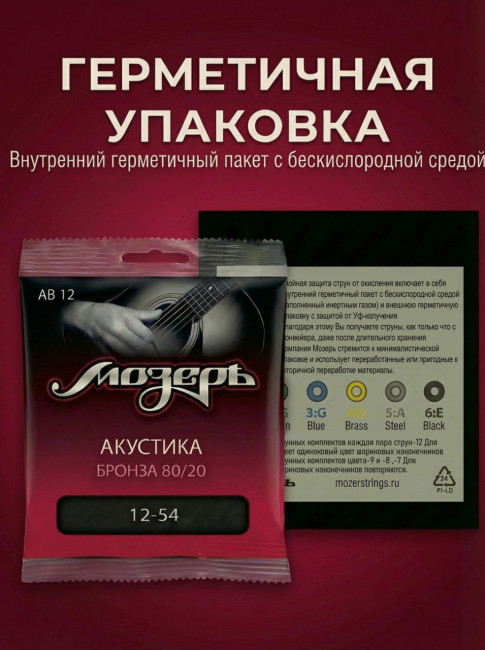 Струны для акустических гитар (Бронза 80/20) AB 12 Струны для акустических гитар (Бронза 80/20) AB 12