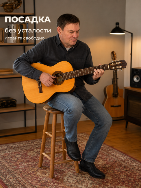 Стул гитариста из дуба фирменный SWM-1