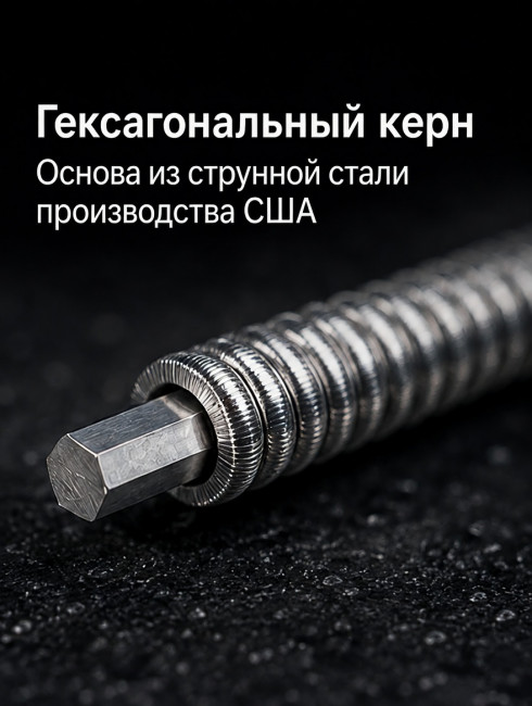 Струны для электрогитар SteelDrive SH CL (основа на гексагональном керне с нержавеющей сталью)