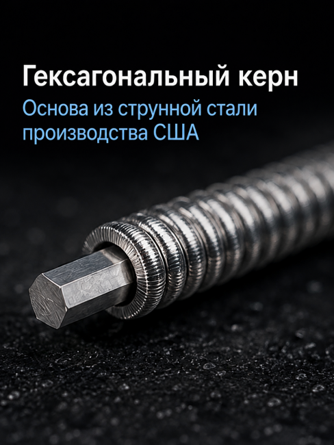 Струны для электрогитар SteelDrive SH L (основа на гексагональном керне с нержавеющей сталью) Струны для электрогитар SteelDrive SH L (основа на гексагональном керне с нержавеющей сталью)