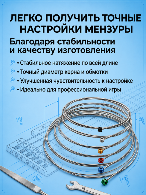 Струны для электрогитар HitDrive NH M (основа на гексагональном керне с никелевым сплавом) Струны для электрогитар HitDrive NH M (основа на гексагональном керне с никелевым сплавом)