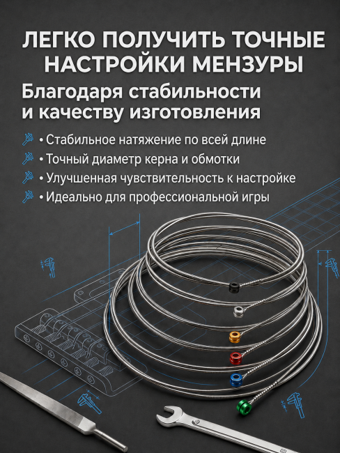 Струны для электрогитар HitDrive NH MH (основа на гексагональном керне с никелевым сплавом) Струны для электрогитар HitDrive NH MH (основа на гексагональном керне с никелевым сплавом)