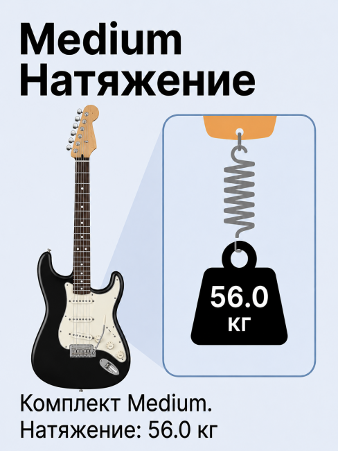 Струны для 7-ми струнных электрогитар HitDrive NH 7M (основа на гексагональном керне с никелевым сплавом)