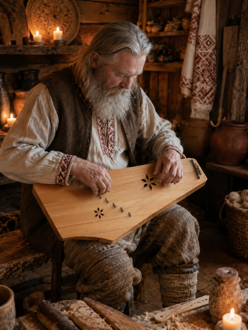 Гусли 9 струн Сергиевские, 2-х камерные
