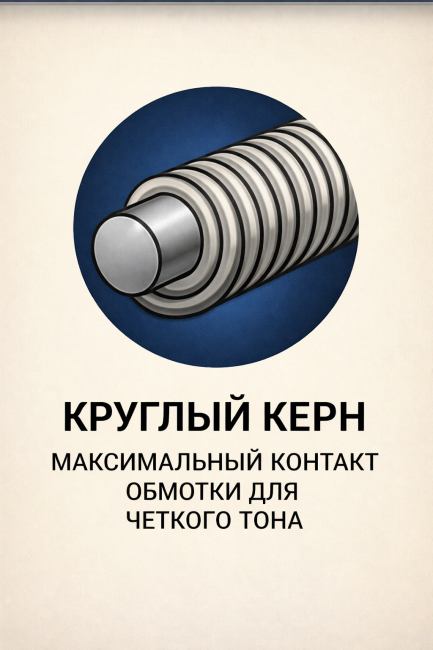 Струны для 7-ми струнных электрогитар DriveWay NR 7L (основа круглый керн с никелевым сплавом)