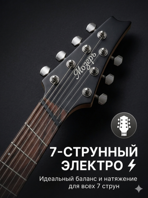 Струны для 7-ми струнных электрогитар DriveWay NR 7H (основа круглый керн с никелевым сплавом)